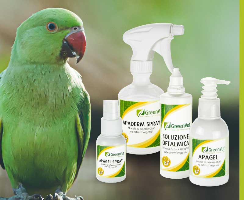 greenvet topical use products for parrots